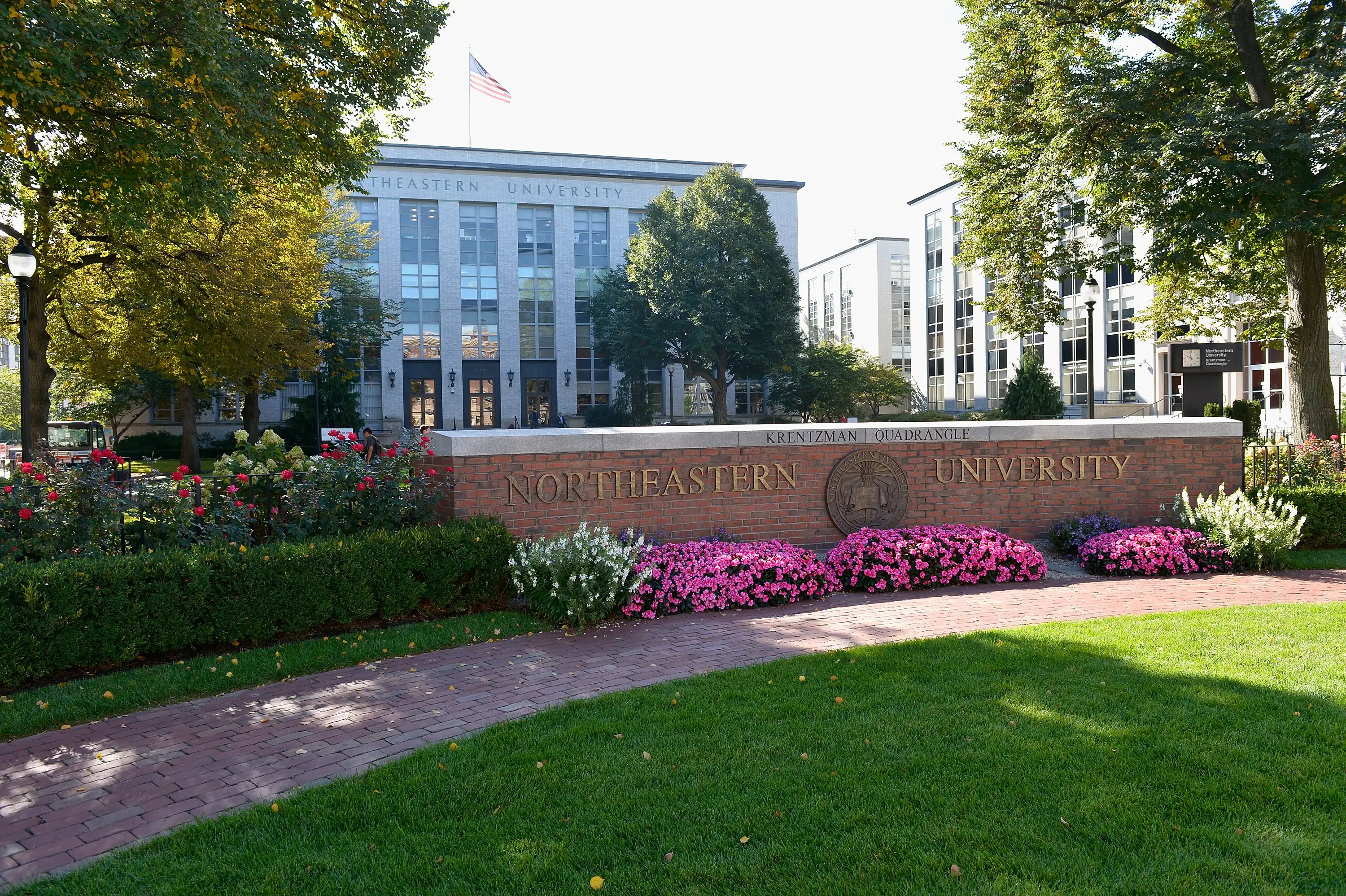 A general view of Northeastern University on September 30, 2014 in Boston, MA.