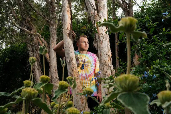 Spencer Pratt at his home in the Pacific Palisades neighborhood of Los Angeles, California on Friday, June 22, 2018.