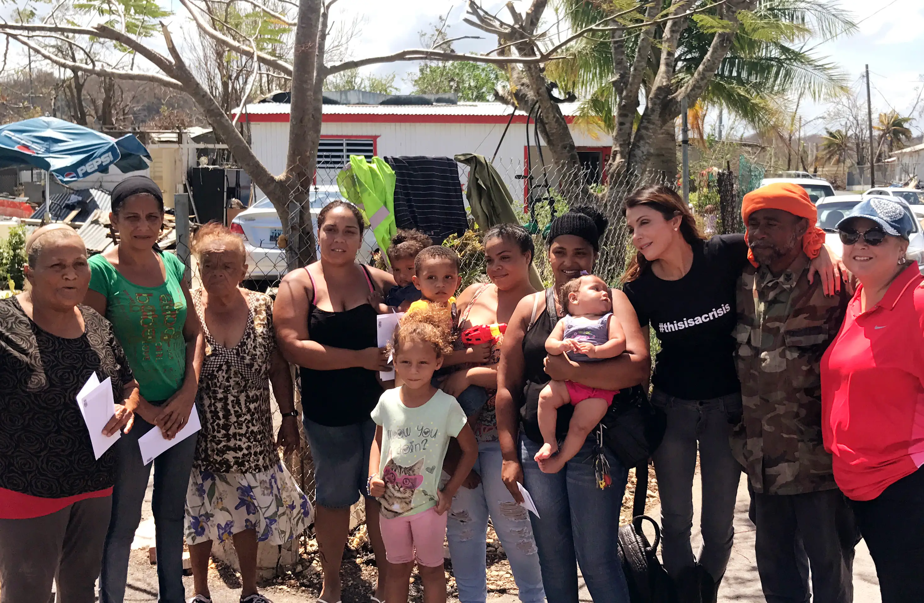 Frankel in 2017 in Puerto Rico, where she has spearheaded relief efforts through her charity