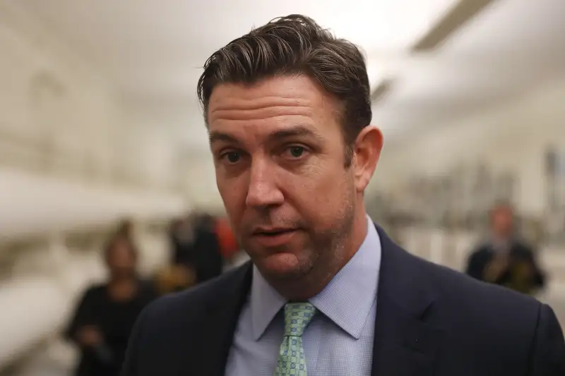 180822-duncan-hunter Rep. Duncan Hunter (R-CA) speaks to the media before a painting he found offensive and removed is rehung on the U.S. Capitol walls on January 10, 2017 in Washington, DC.