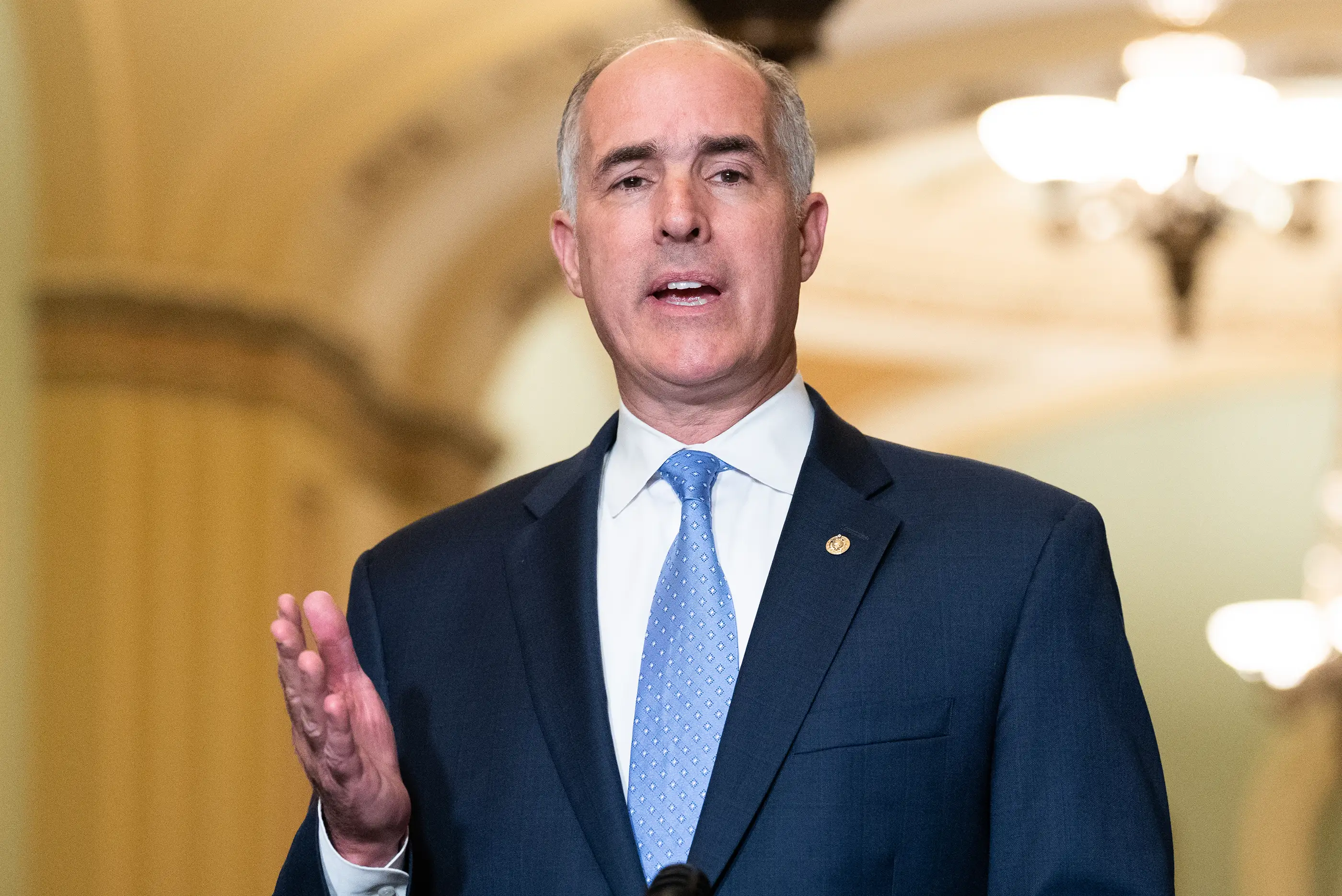 United States Senator Bob Casey Jr. (D-PA) at a press