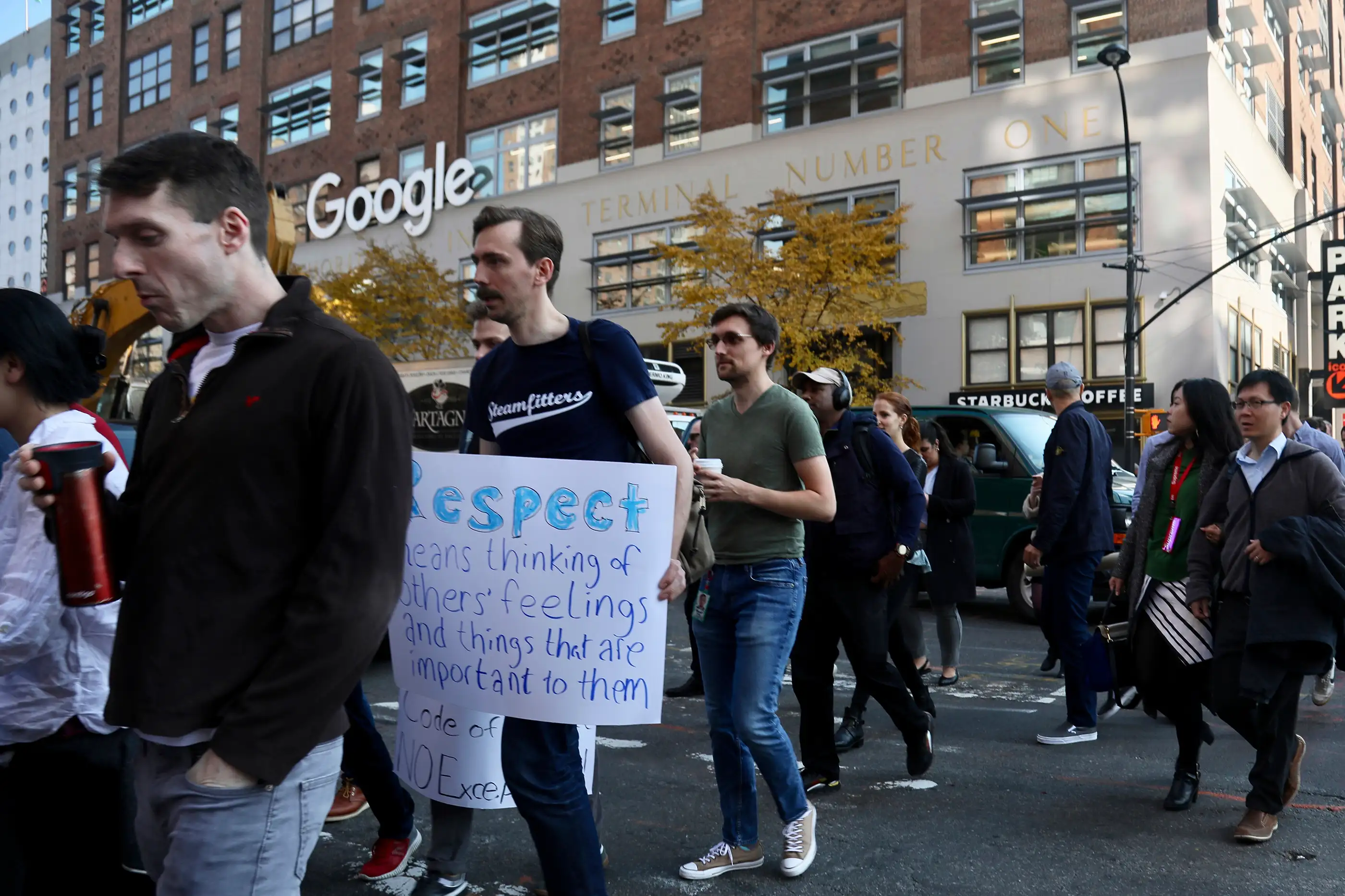 Google Walkout, New York, USA - 01 Nov 2018