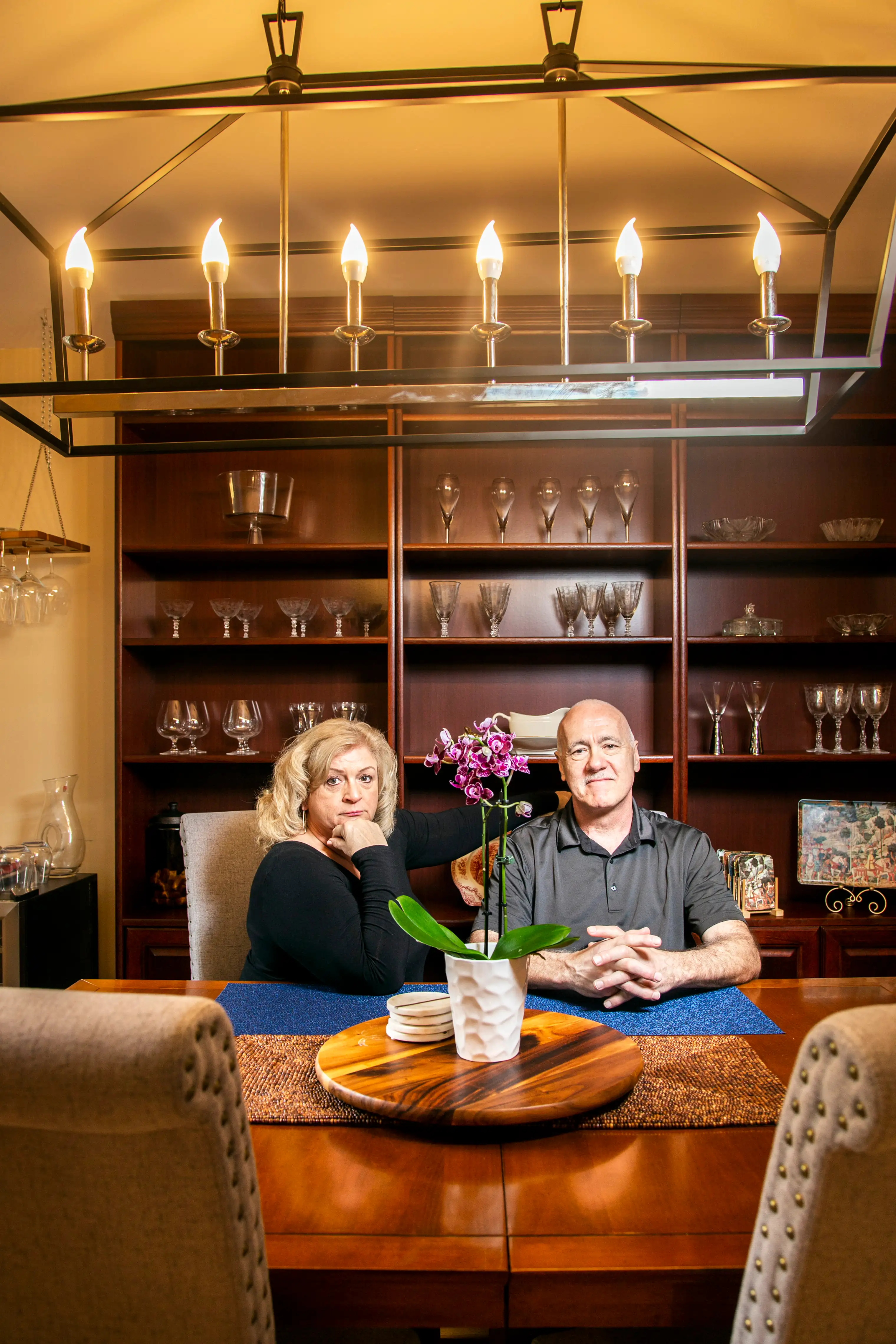 Cathy and Fred Leamnson at their home in Reston, Va.