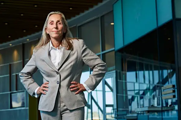 Criminal defense attorney, Paula Canny, photographed on October 29th, 2018 inside the Maple Street Correctional Center in Redwood City, California.