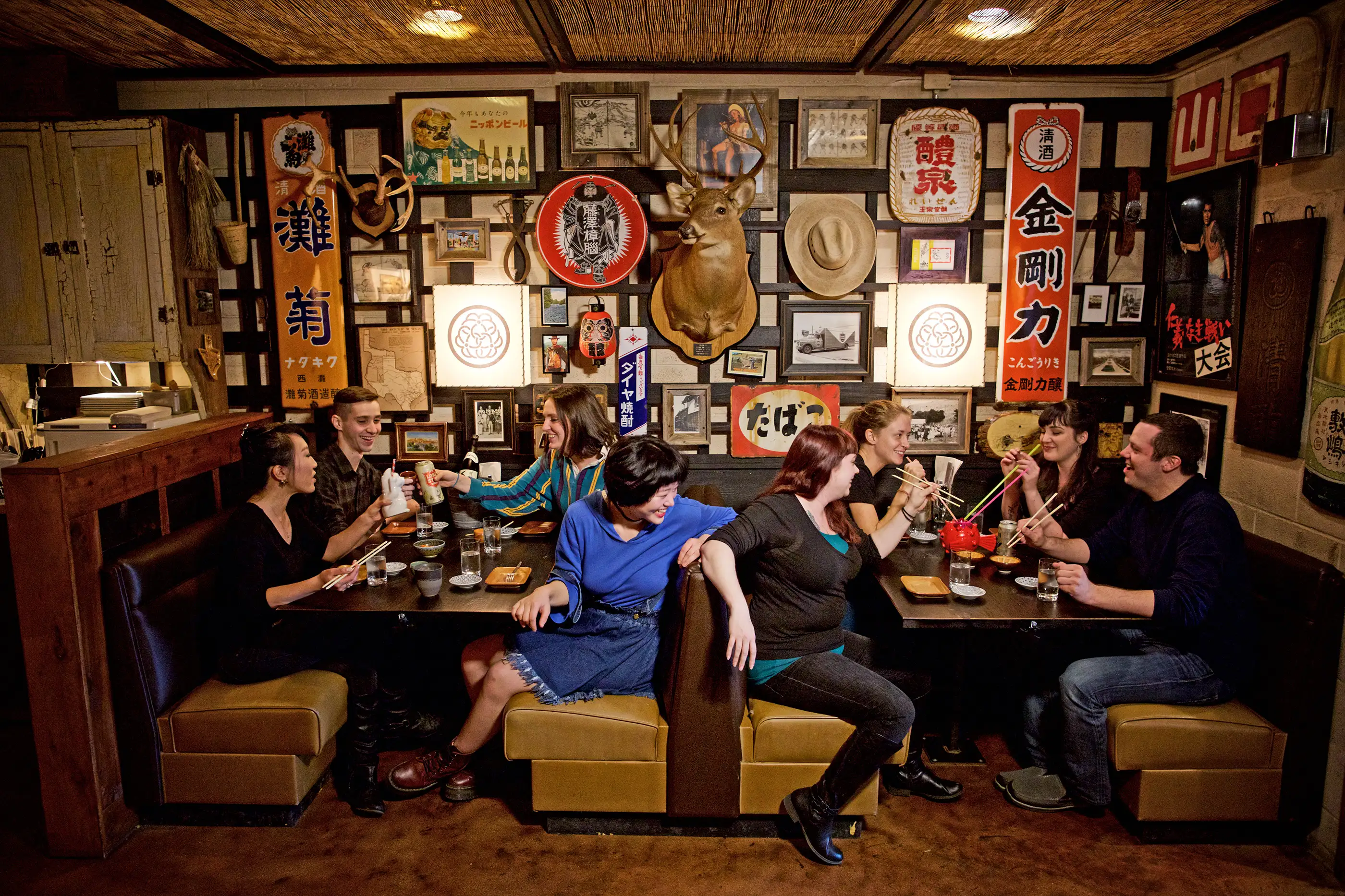 Food fans dive into ramen at the award-winning Kemuri Tatsu-ya.