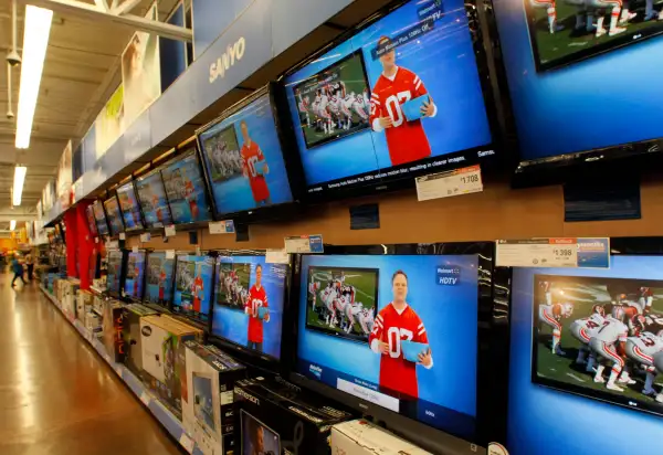 Electronics and Television section of the Rosemead Wal?Mart store on NOVEMBER 02, 2010.