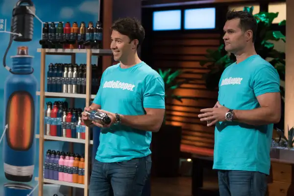 An entrepreneur from Temecula, California, presents his dual-purpose strap design to keep valuables safe and secure; cousins from El Segundo, California, believe they have the ultimate solution to keeping a beer bottle cold with their neoprene-lined, stainless steel design on  Shark Tank,  Sunday, November 25 (9:00-10:01 p.m. EST), on The ABC Television Network.