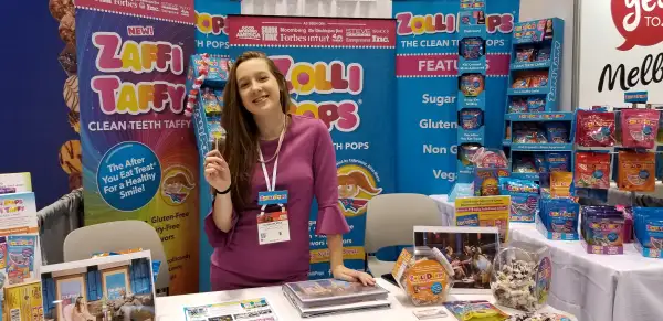 Alina at Sweets & Snacks Trade Show, Chicago, May 2018