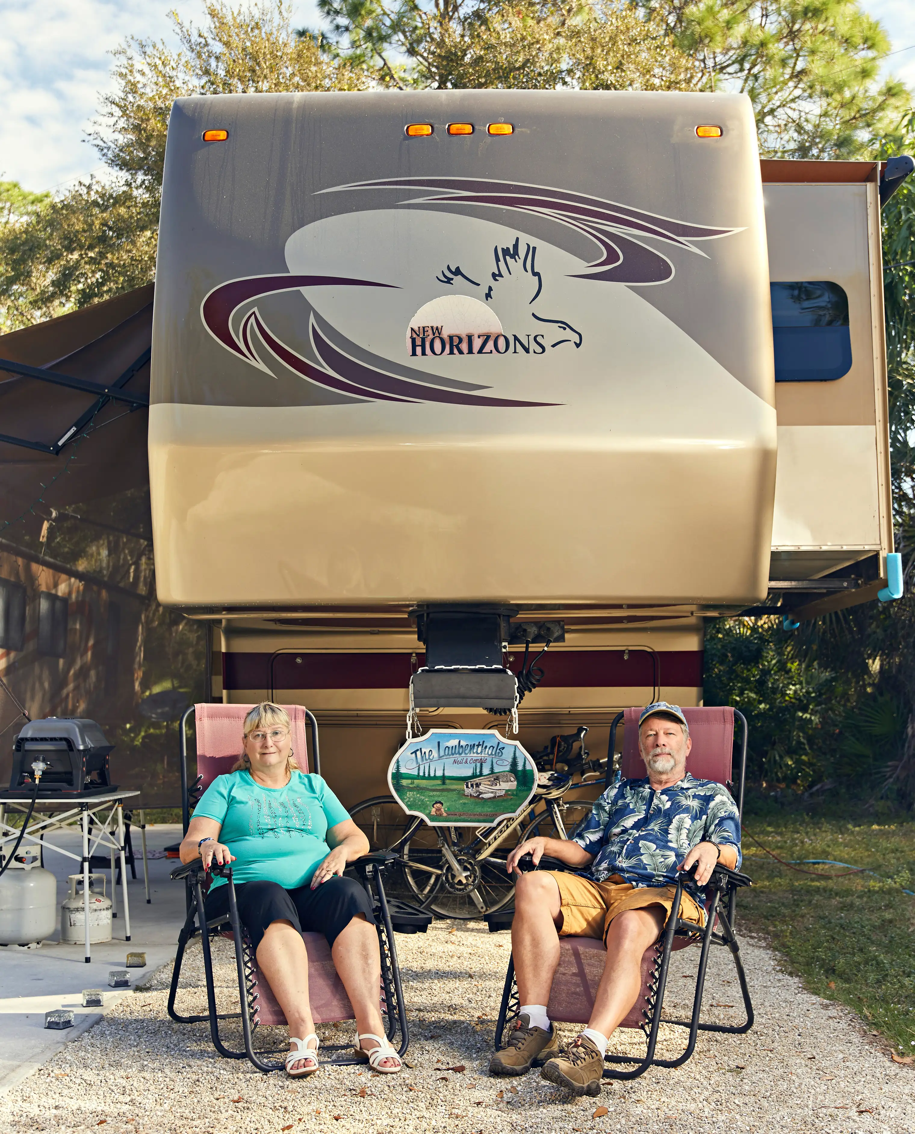 Neil and Connie Laubenthal like to spend many months at the Seminole Campground in North Fort Myers, Fla.