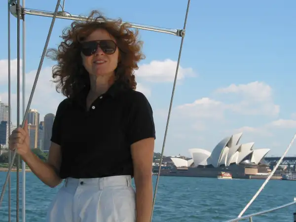 Julie Bradley in Sydney Harbor