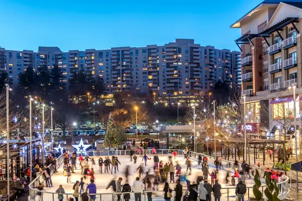 Ice skating rink in Arlington, Virginia