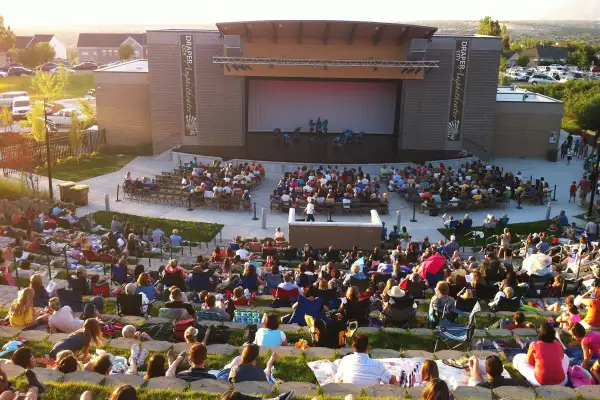 Crowded Draper Ampitheater in Draper, Utah