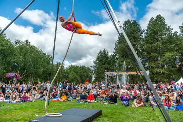 Aerial acrobatics in Beaverton, Oregon