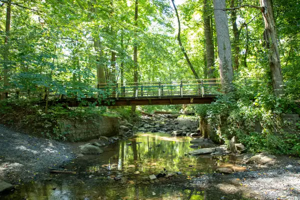 Bridge over creek in Abington, Pennsylvania