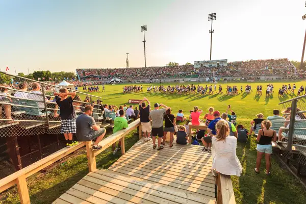 crowd at a sports event in Blaine, Minnesota