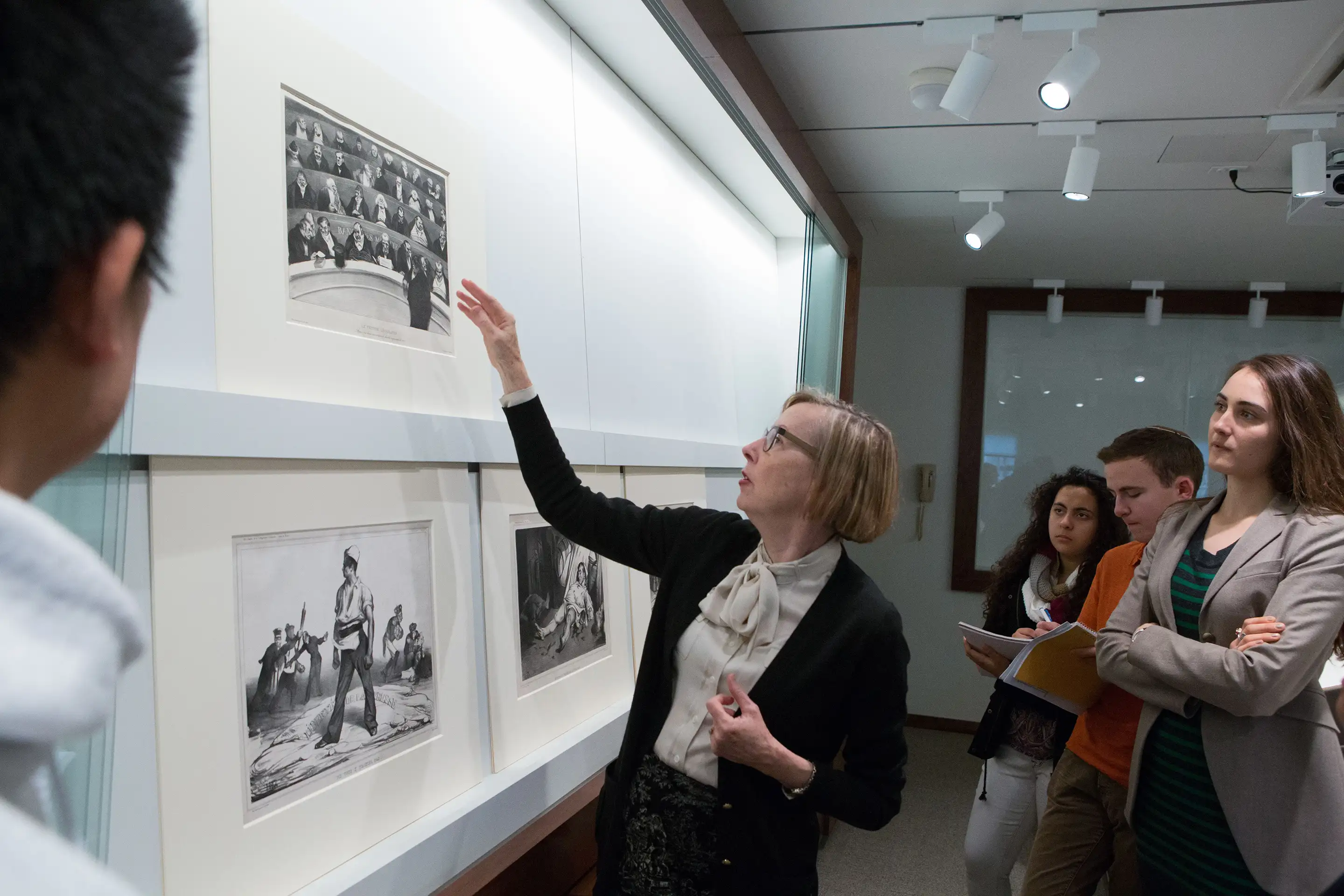 Freshman Seminar 157; Undergraduates; Art Musuem; Prof. Anne McCauley; David Hunter McAlpin Professor of the History of Photography and Modern Art. Professor of Art and Archaeology.