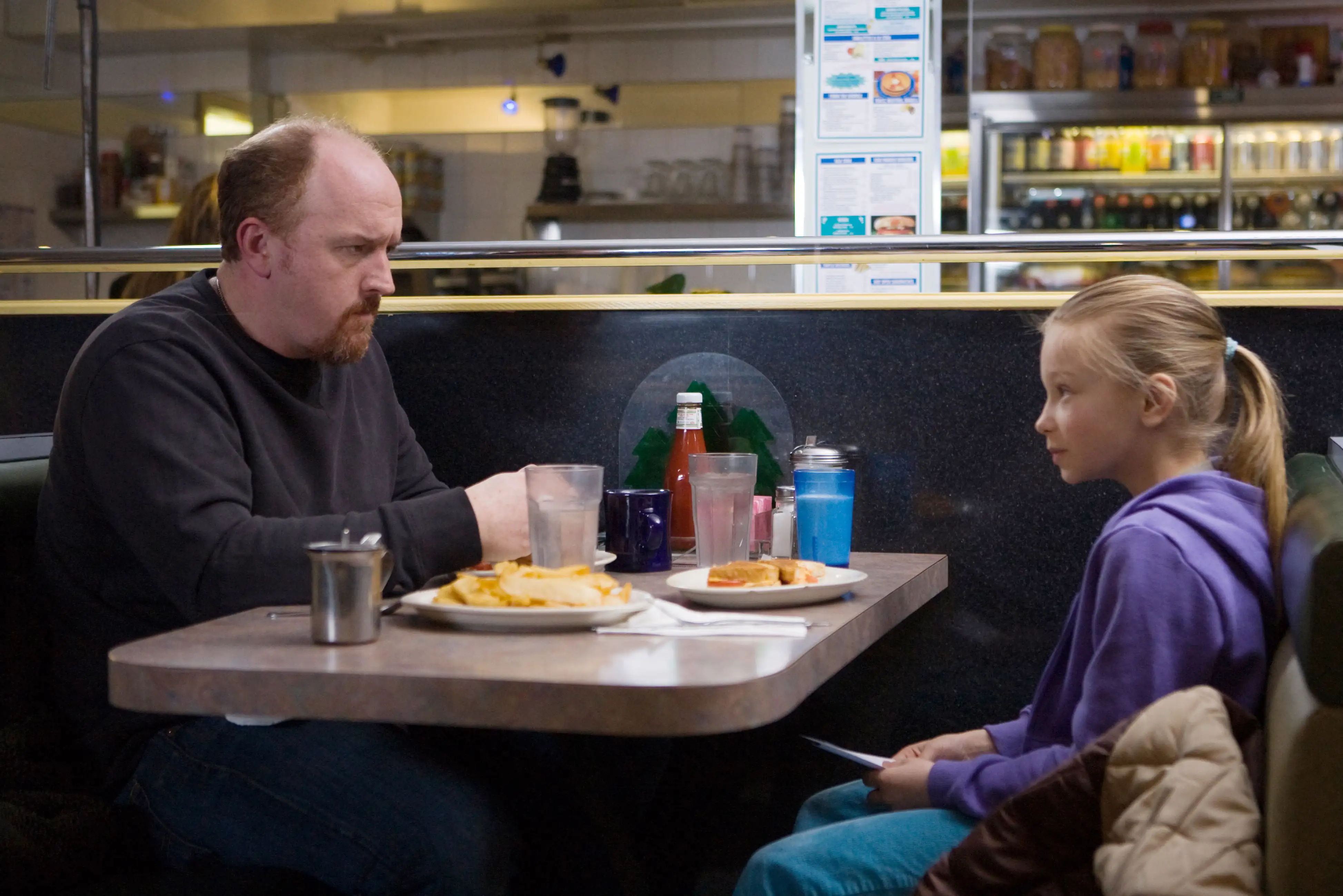 LOUIE, Louis C.K. (left), 'Lady Gaga', (Season 2), 2010-. photo: Â© FX Network / Courtesy: Everett Co