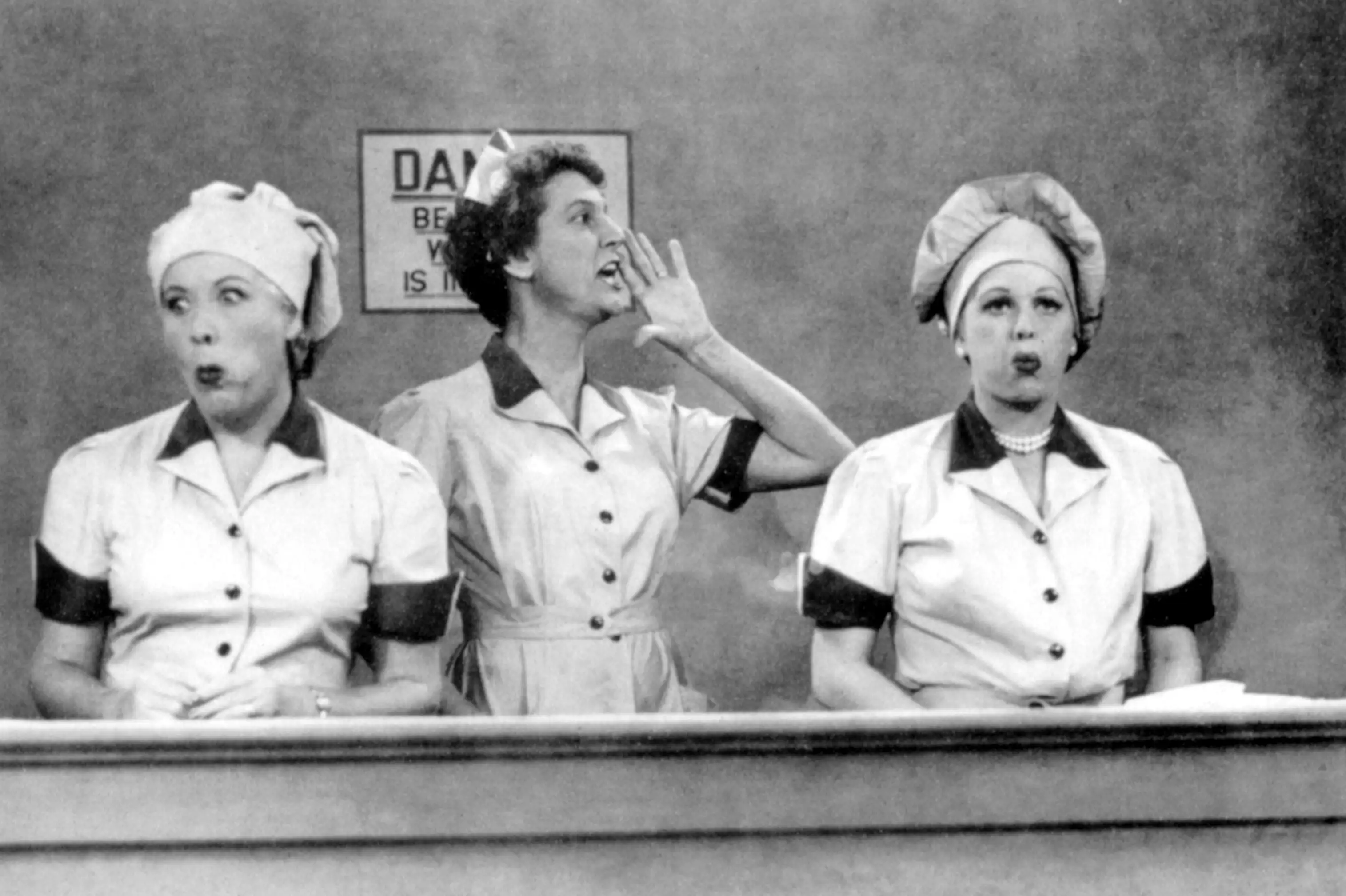 I LOVE LUCY, Vivian Vance, Elvia Allman, Lucille Ball, 2nd season episode, 'Job Switching', aired on