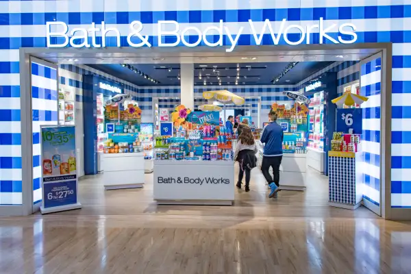 Bath &amp; Body Works store entrance in mall: Store known for