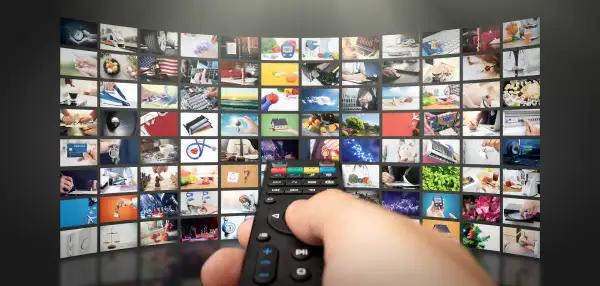 Television streaming video. Media TV on demand