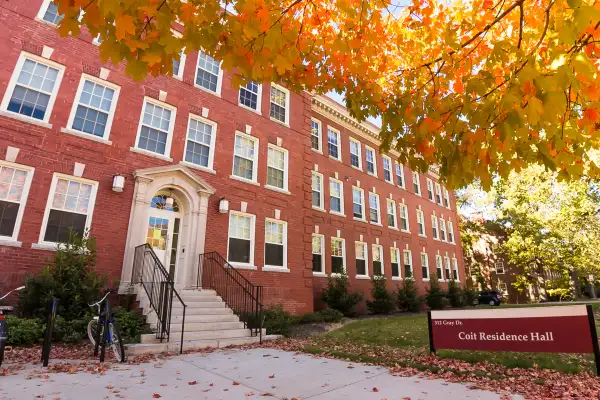 Coit Residence Hall on the quad at the University of North Carolina-Greensboro.