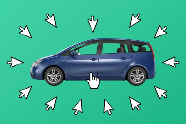 Car Surrounded By Mouse Cursors