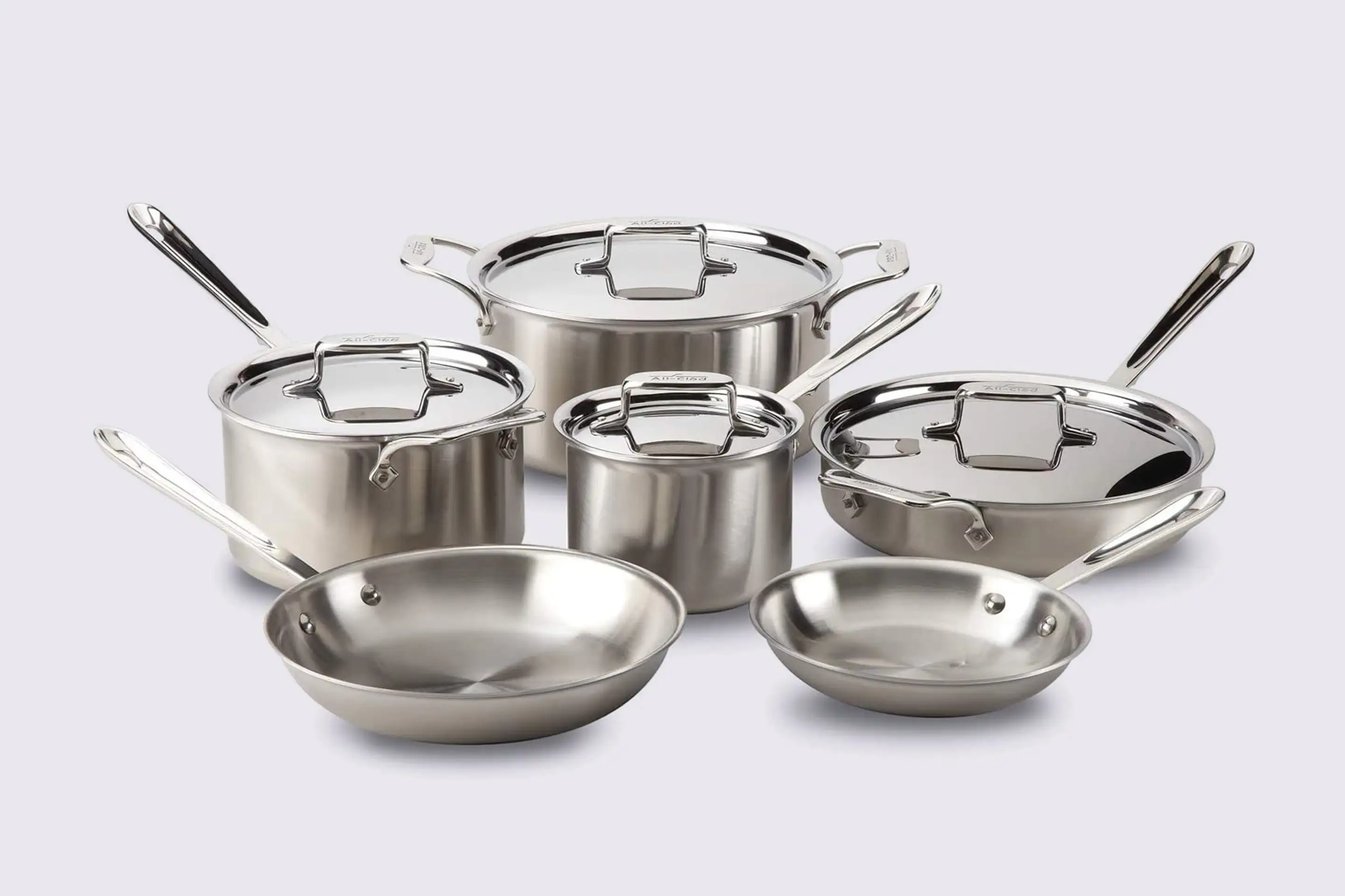 All Clad Brushed D5 Stainless Cookware Set
