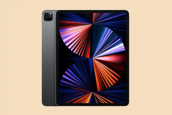 Ipad on a colored background