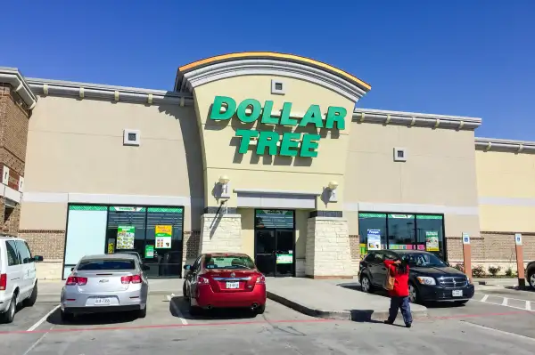 Customer enters a Dollar Tree store