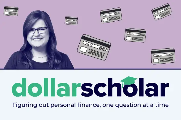 Dollar Scholar Banner With Credit Cards