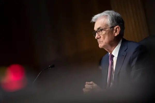 Federal Reserve Board Chairman Jerome Powell at a hearing