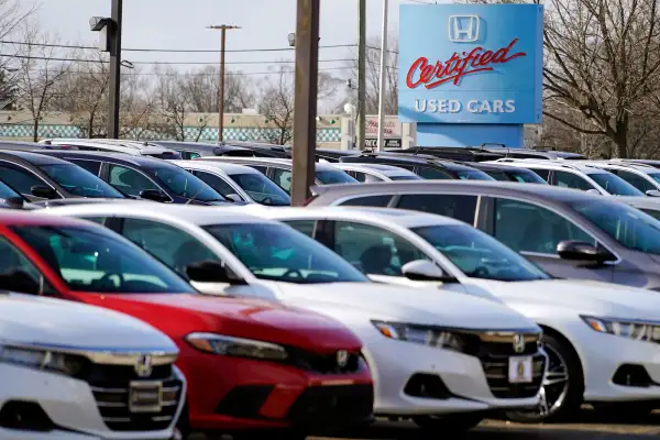 Cars for sale in a certified used car dealership