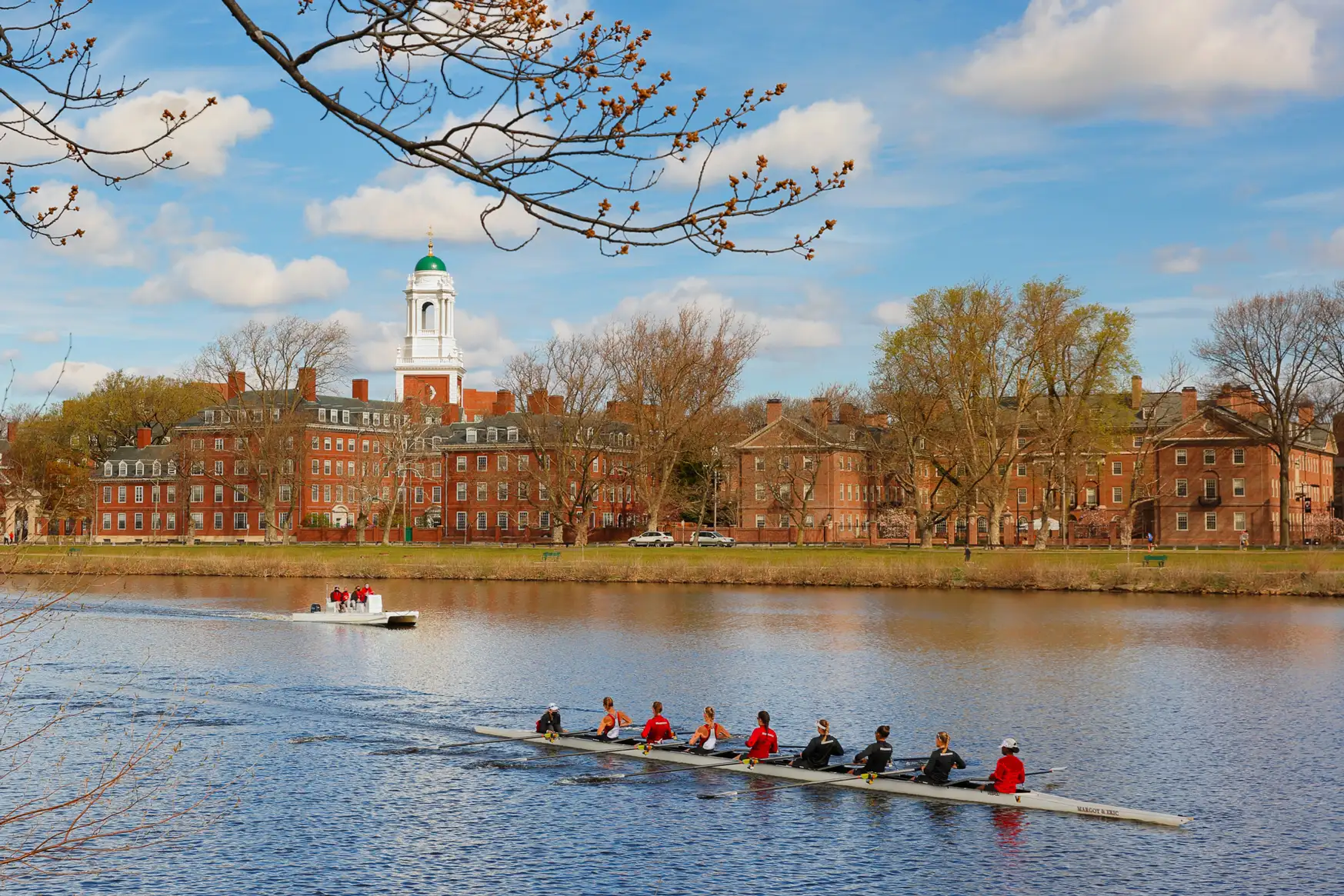 The Eliot House on the campus of Harvard University at early morning.