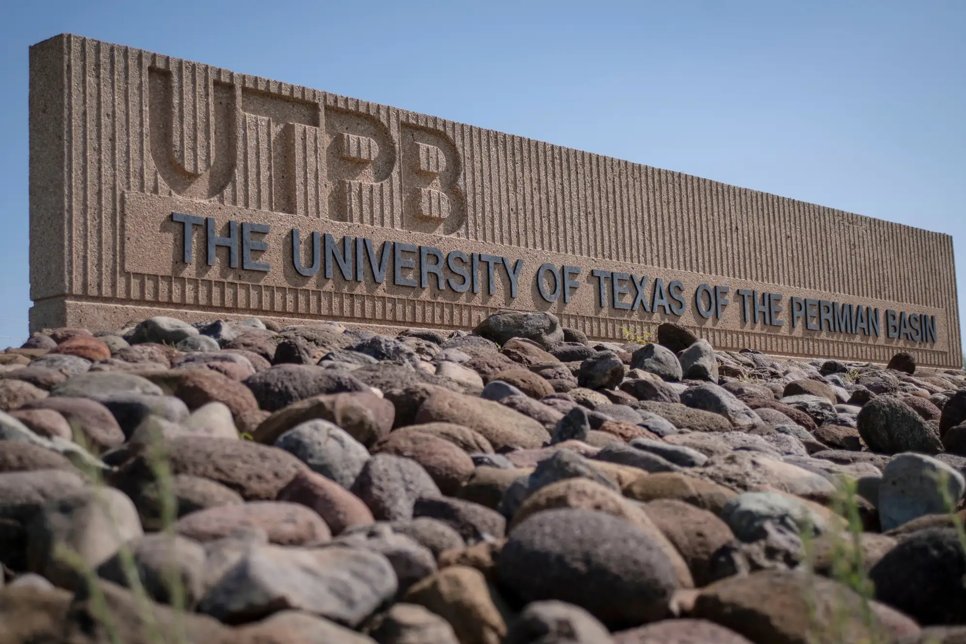 University of Texas Permian Basin entry sign