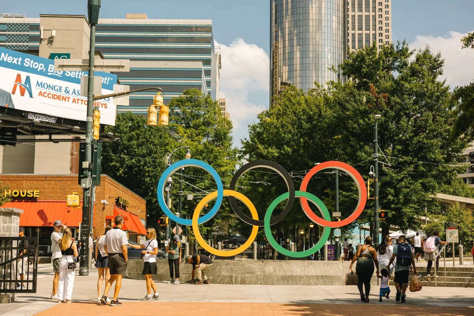 Olympic rings in Atlanta, Georgia