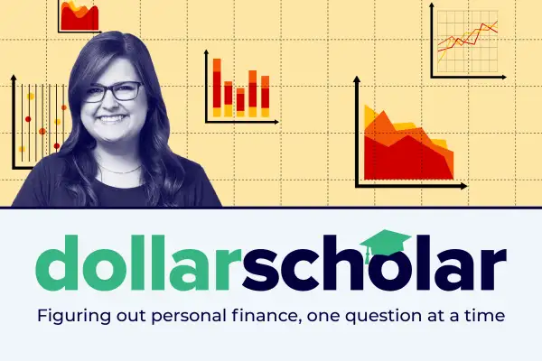 Dollar Scholar banner featuring different colored shareholder reports