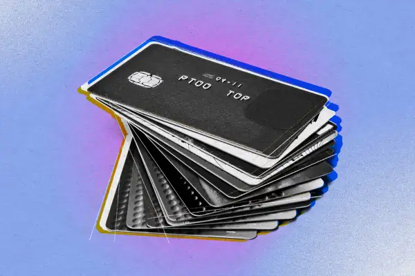 Stack of credit cards