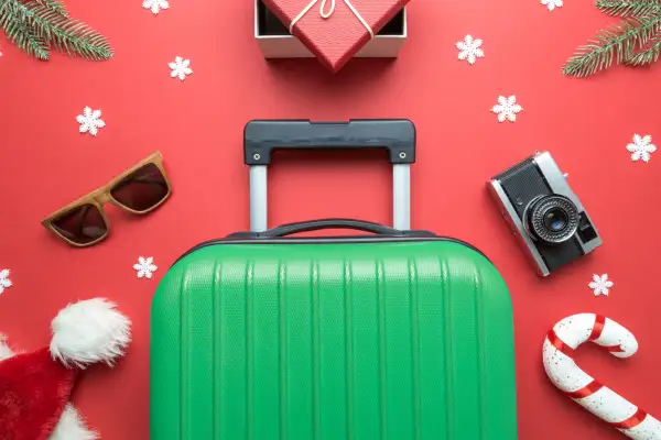 Suitcase With Christmas Décor