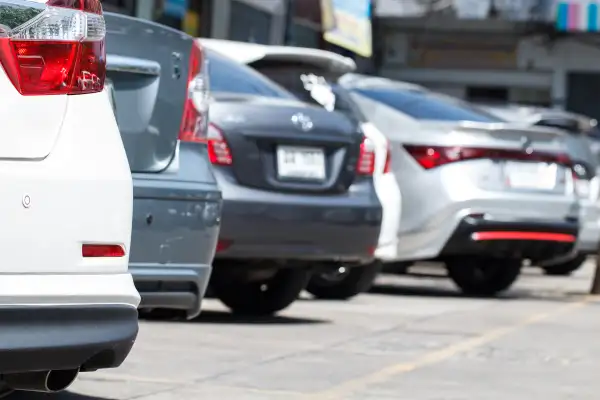 Group of Cars parked