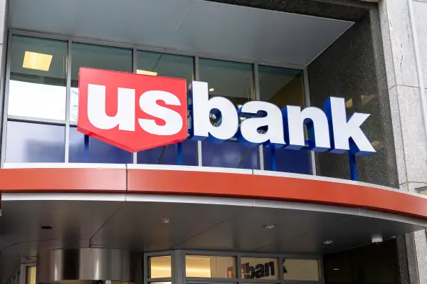 US bank entrance at one of the branch