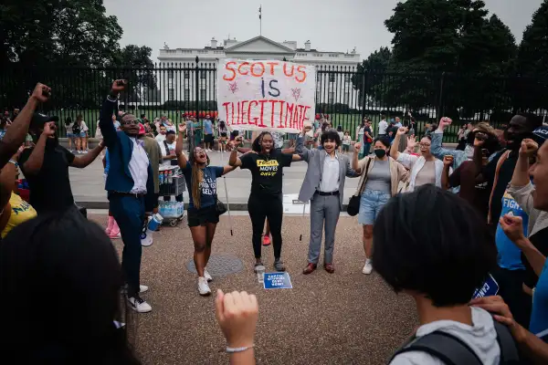 People protest as SCOTUS Strikes Down Biden's Student Loan Forgiveness Plan