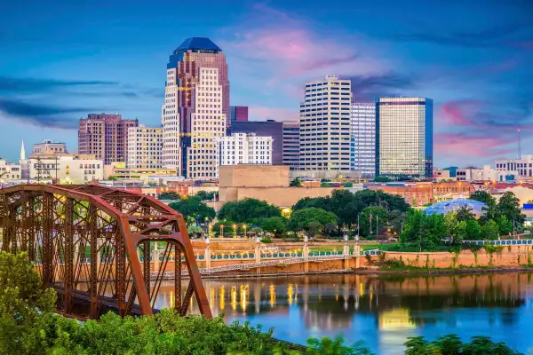 Panoramic shot of Shreveport, LA