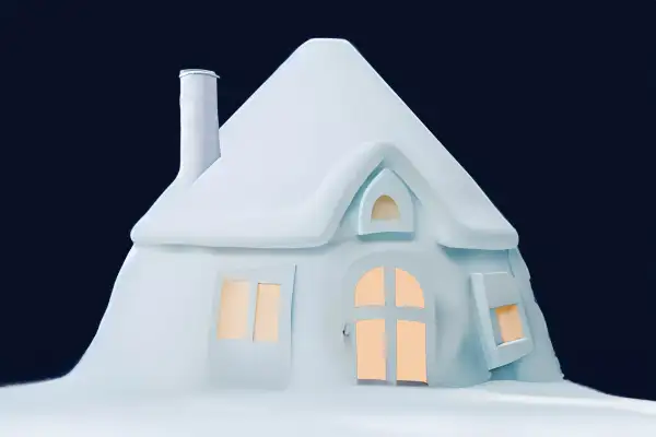 A house made of snow