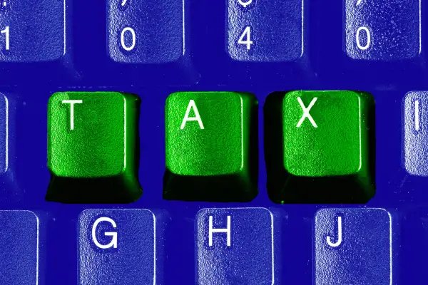 Keyboard spelling out  TAX