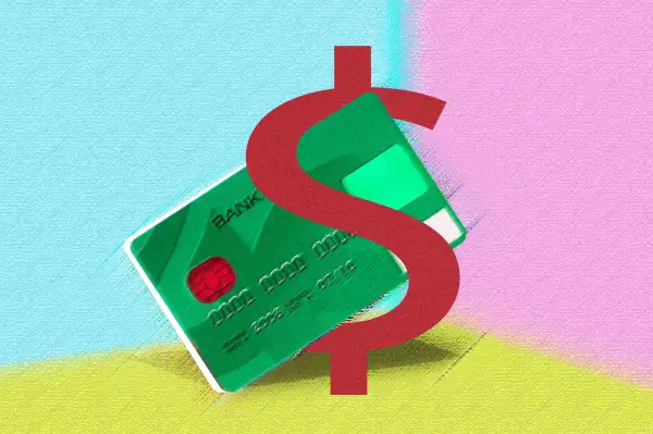 Photo Illustration of a Credit Card wrapped with a giant Dollar sign