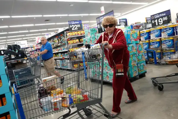 Shoppers at Walmart Supercenter