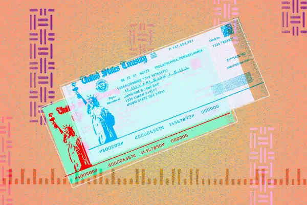 Illustration of a doubled Social Security check