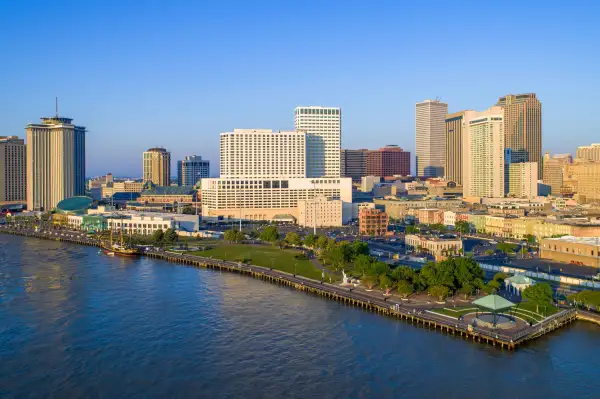 Aerial view of New Orleans